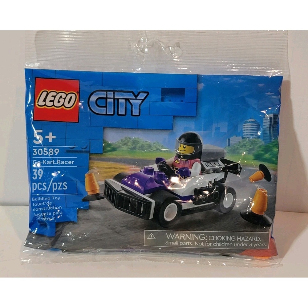 Lego‎ City 30589 Go-Kart Racer Minifigure Building Block New SEALED